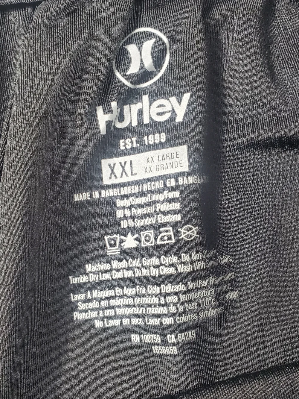 Hurley Men's Board Shorts Swim Trunks Blue Heather Logo Stretch XXL